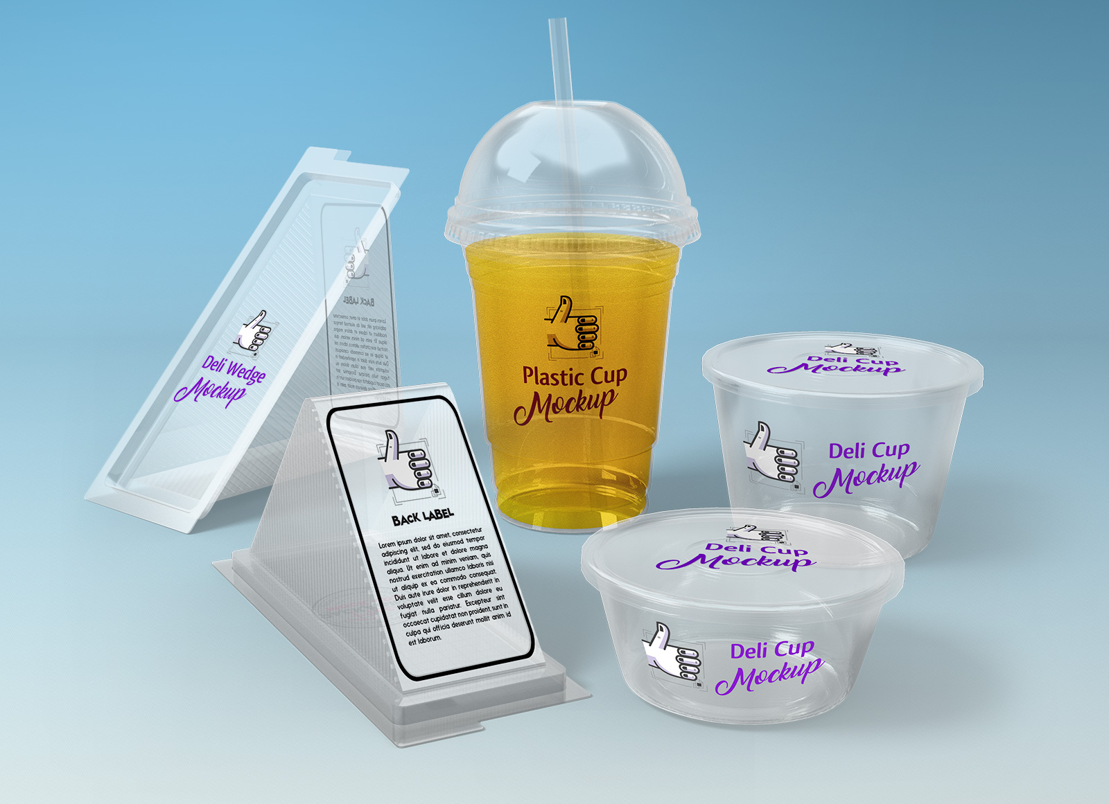 Free Sandwich, Food Box & Paper Cup Packaging Mockup PSD - Good Mockups