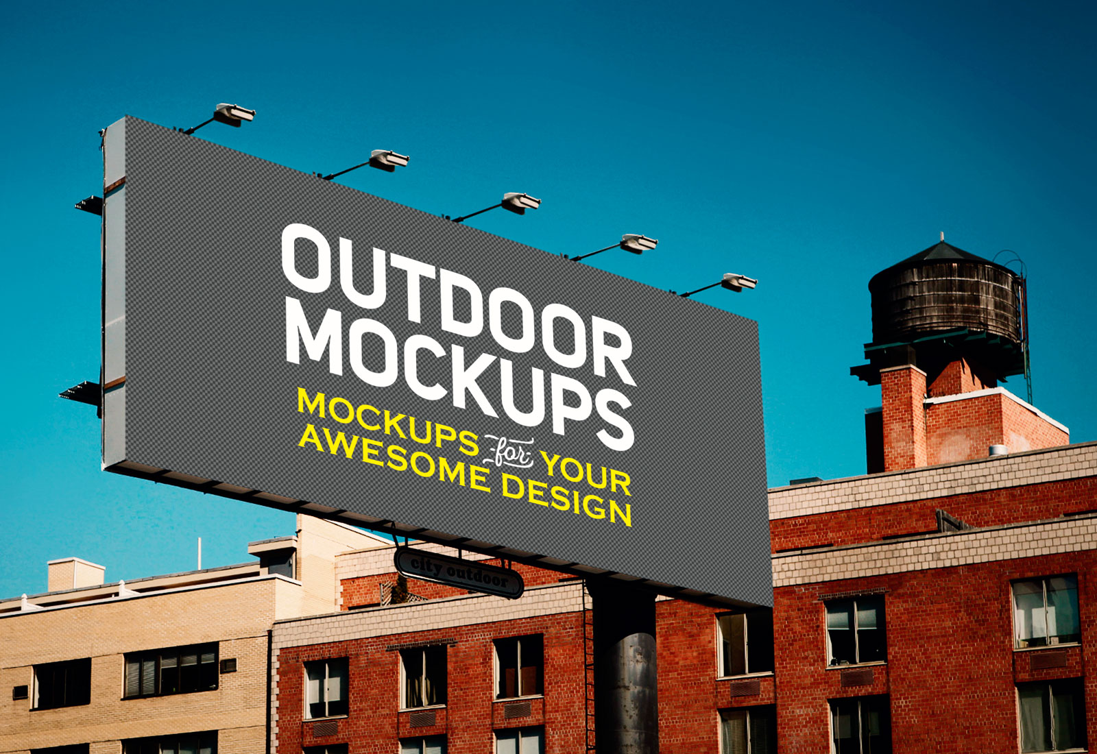 Download Free Outdoor Advertising Billboard Mockup PSD - Good Mockups PSD Mockup Templates