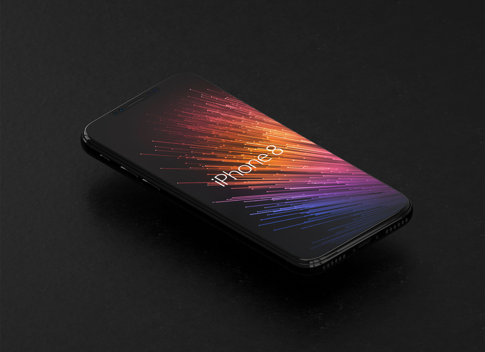 Download Free Apple iPhone X Black Mockup PSD | Expected Design 3D ... PSD Mockup Templates