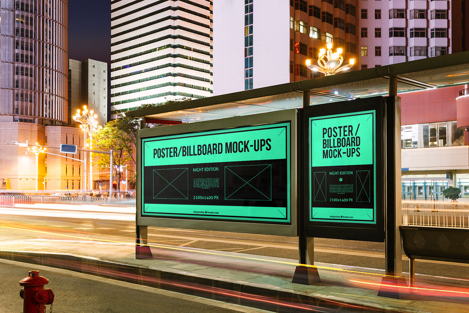 10 Free Outdoor Advertising Billboard & Bus Stop PSD ...