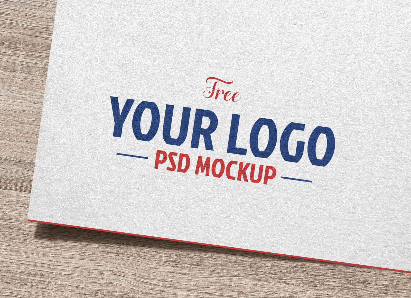 Free Natural White Paper Logo / Logotype Mockup PSD Good Mockups