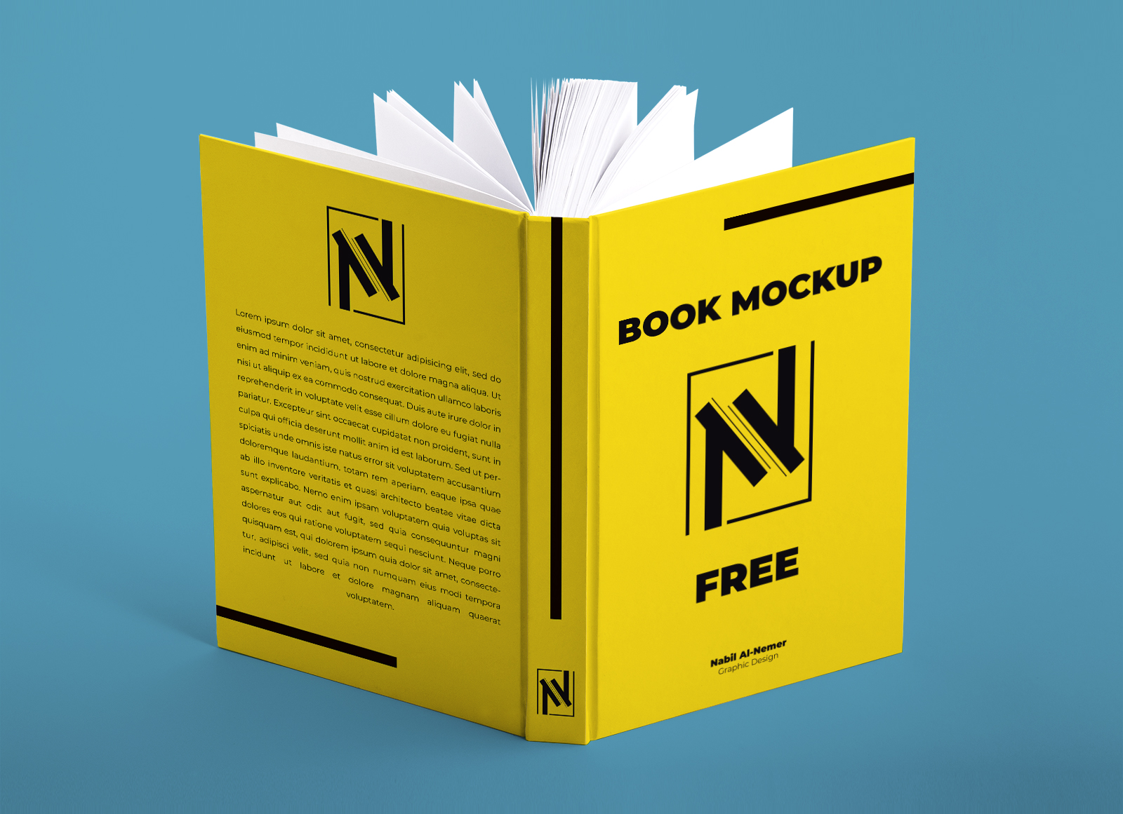 Open Book Mockup Illustrator Free Download Mockup