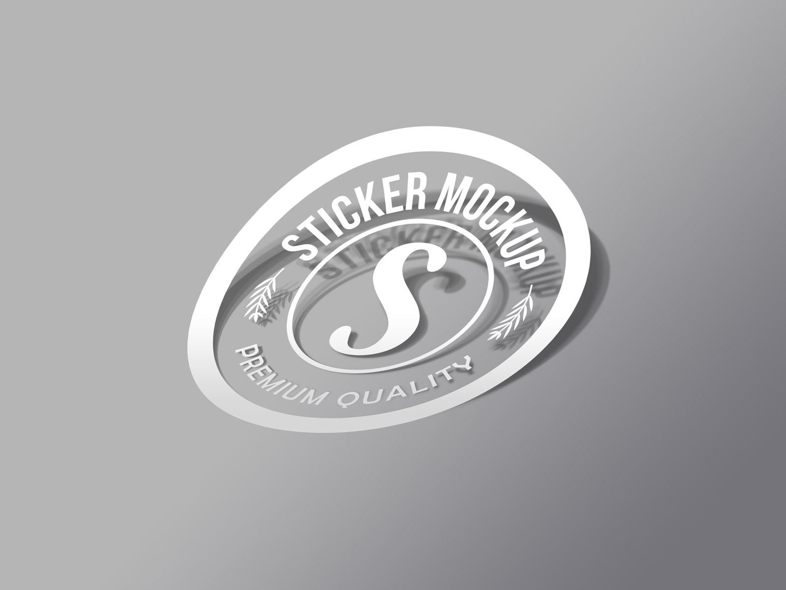 Free Photorealistic Transparent Sticker Mockup PSD - Good Mockups