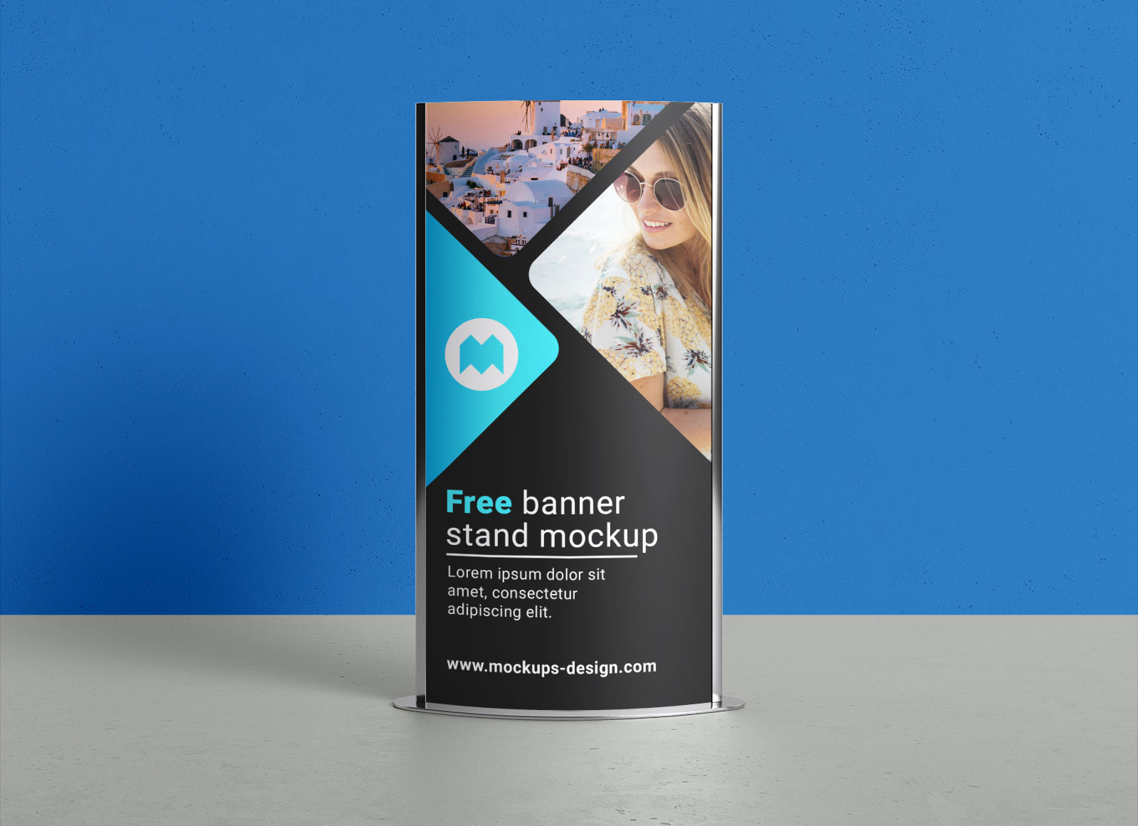 Free Indoor & Outdoor Poster Display Stand Mockup PSD Set - Good Mockups