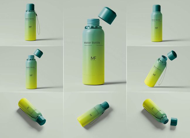 30 Best Flask Water Bottle Mockups Good Mockups