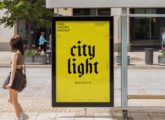 Free Citylight Mupi Mockups Good Mockups