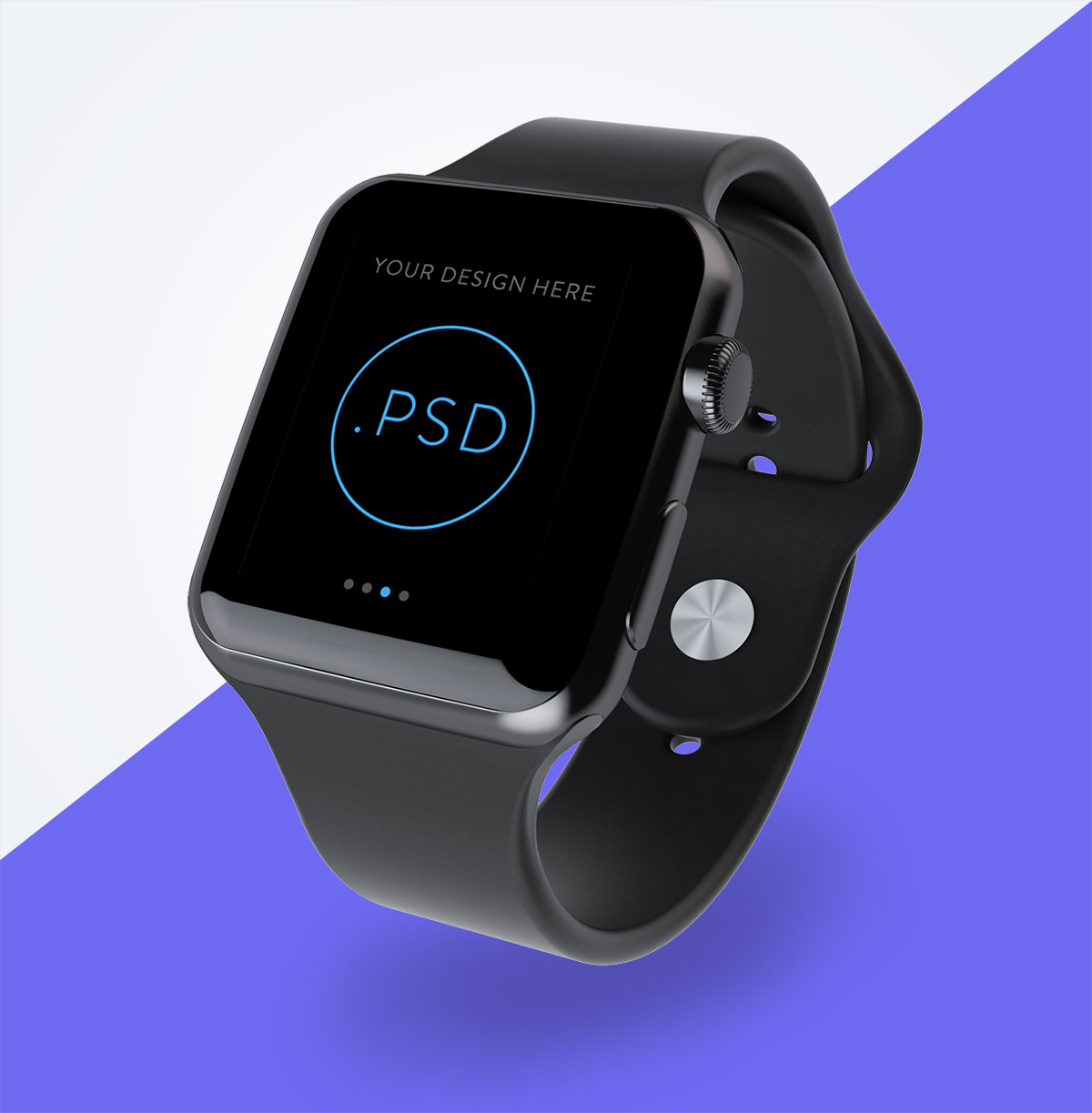 Download Free Apple Watch Perspective Screen Mockup PSD - Good Mockups