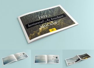 Free-Bi-Fold-Horizontal-A5-Brochure-Mockup-PSD-File