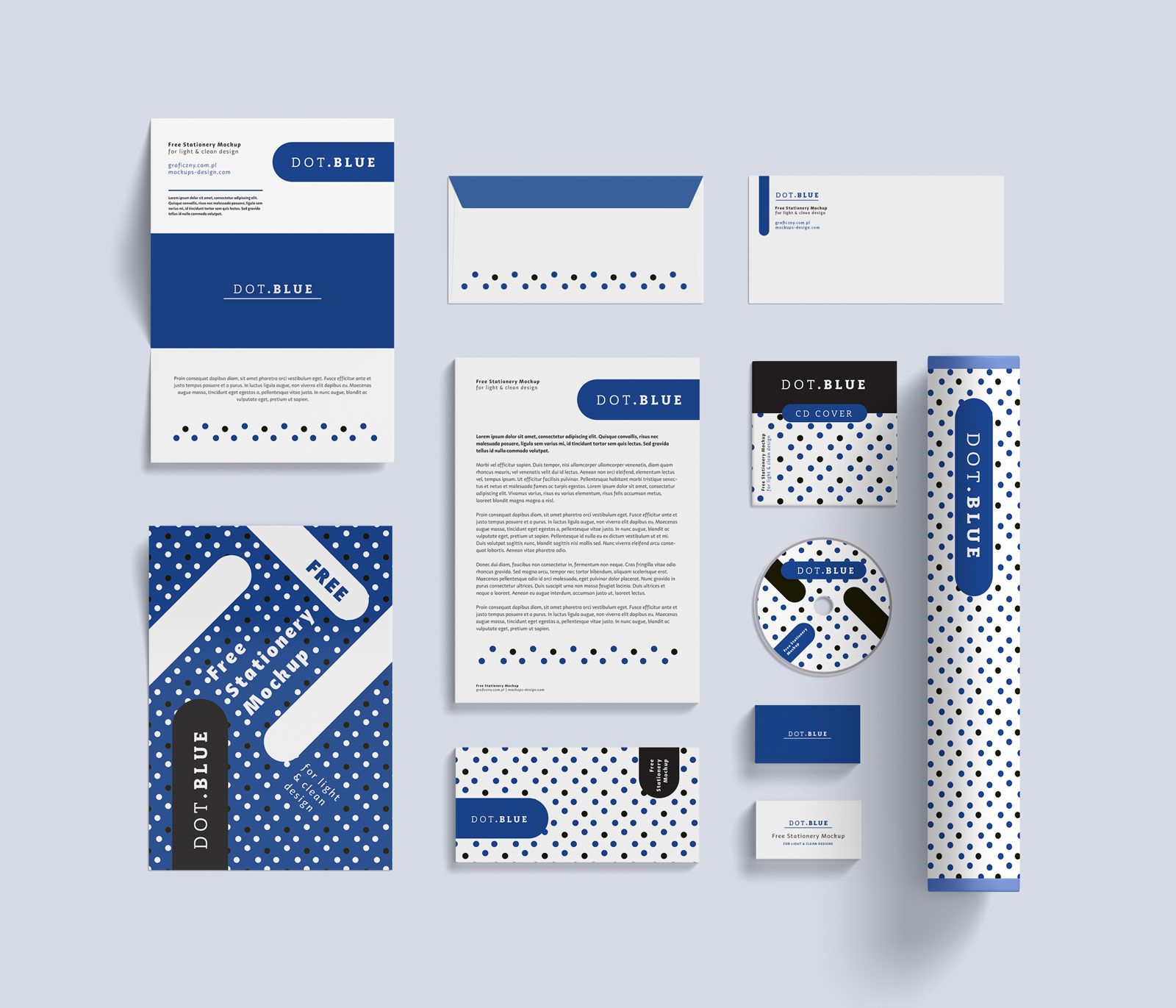 Free Branding / Corporate Identity / Stationery Mockup PSD Files - Good