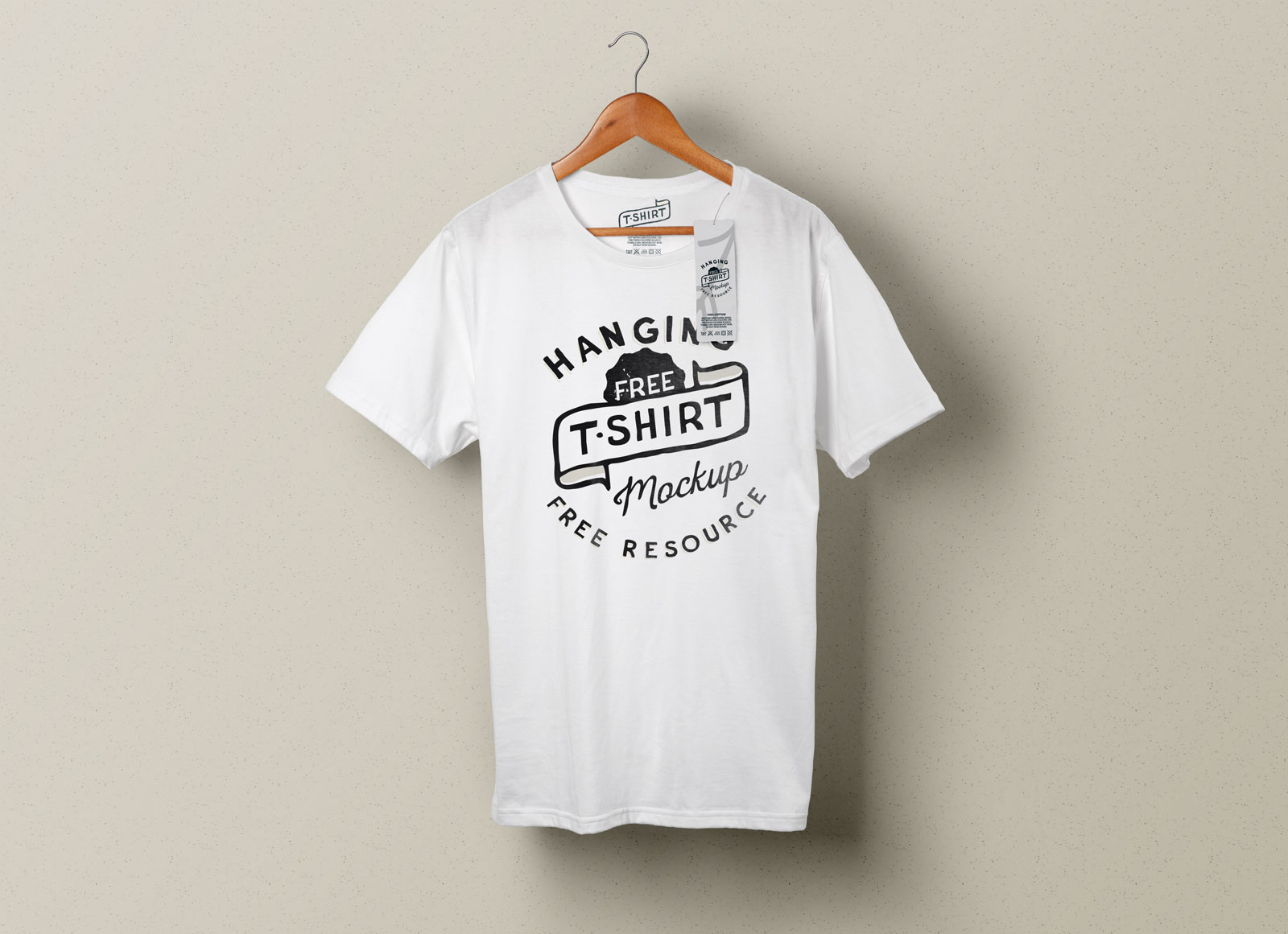 Download Free Hanging T-Shirt & Clothing Tag Mockup PSD - Good Mockups PSD Mockup Templates