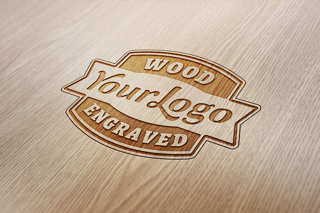 Download Wood Engraved Free Logo Mockup PSD - Good Mockups