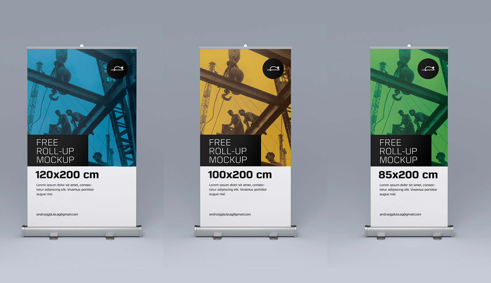 Download Free Roll Up Pull Up Banner Stand Mockup Psd Files Good Mockups Yellowimages Mockups