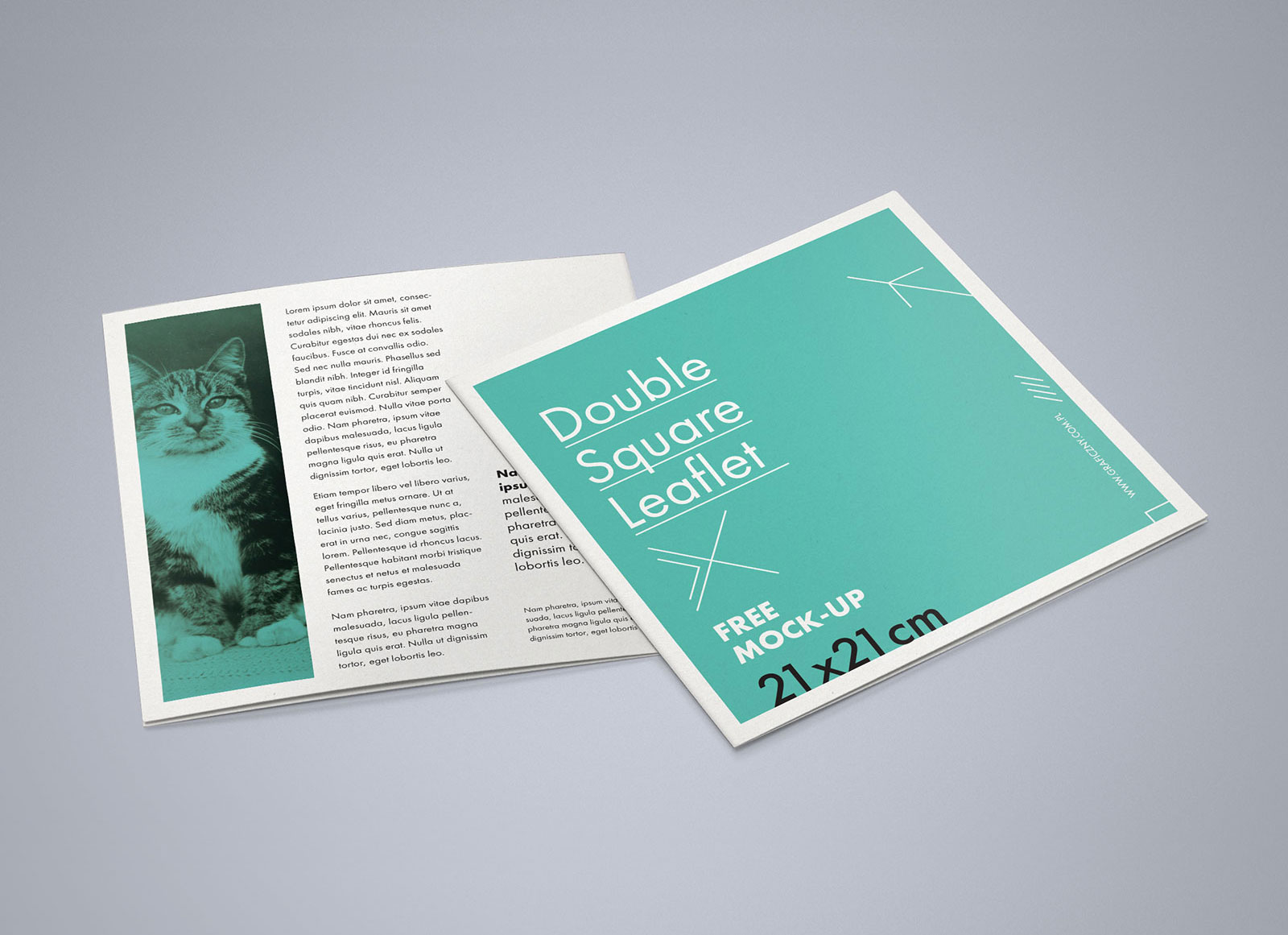 Download Free Square Bi Fold Brochure Mockup Psd Good Mockups PSD Mockup Templates