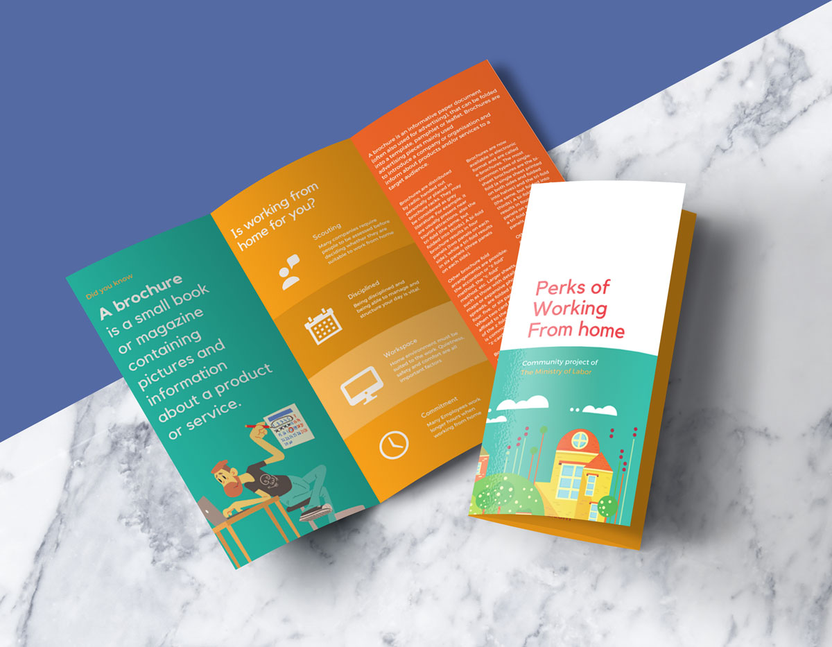 Download Tri Fold Brochure Mockup Free Premium Vector Download