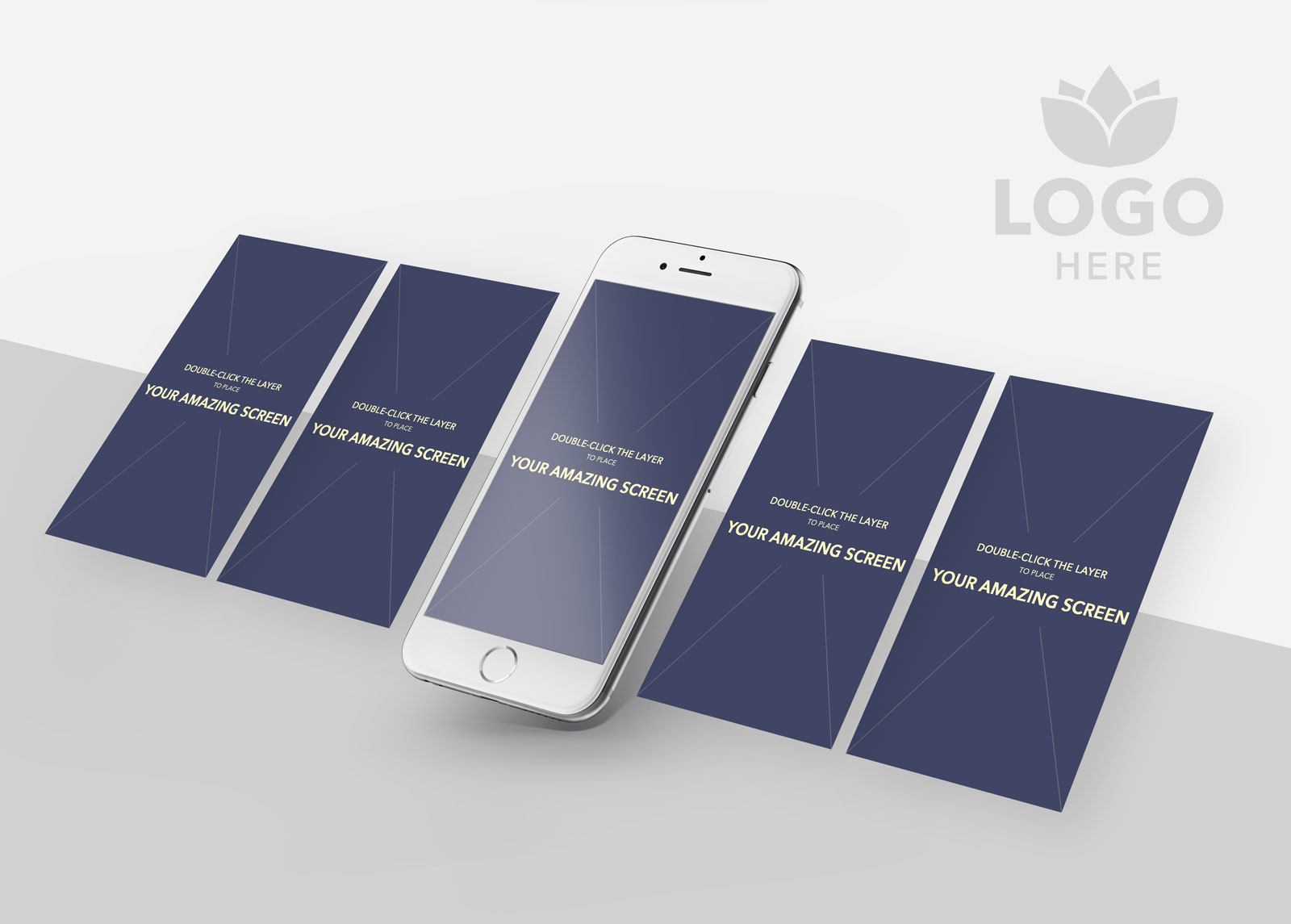 Free iPhone 6S Plus UI App Design Mockup PSD - Good Mockups