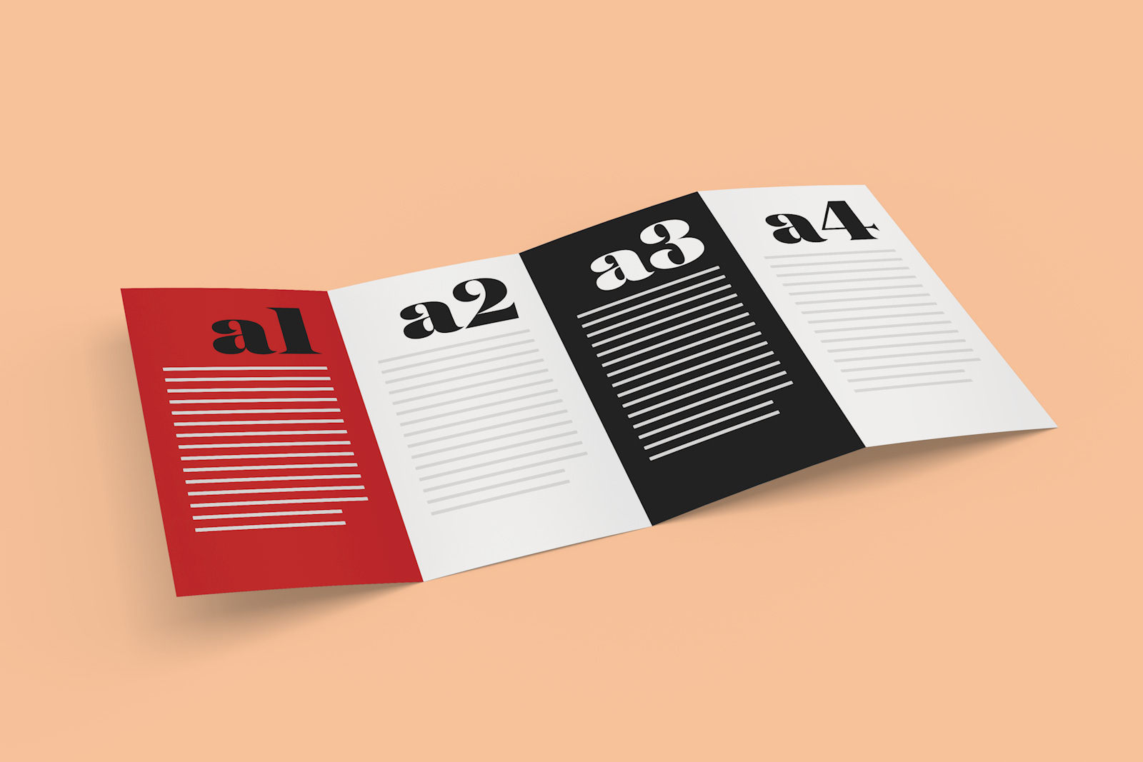 Download Free 4-Panel Quad-Fold Brochure Mockup PSD - Good Mockups