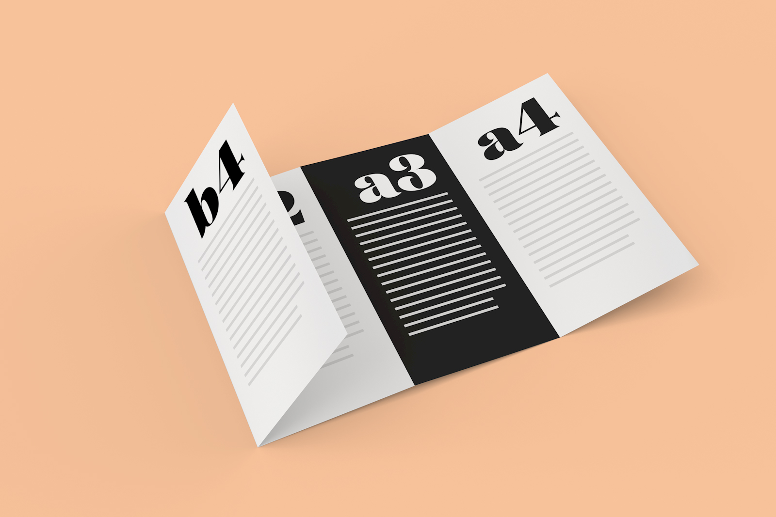 Download Free 4 Panel Quad Fold Brochure Mockup Psd Good Mockups