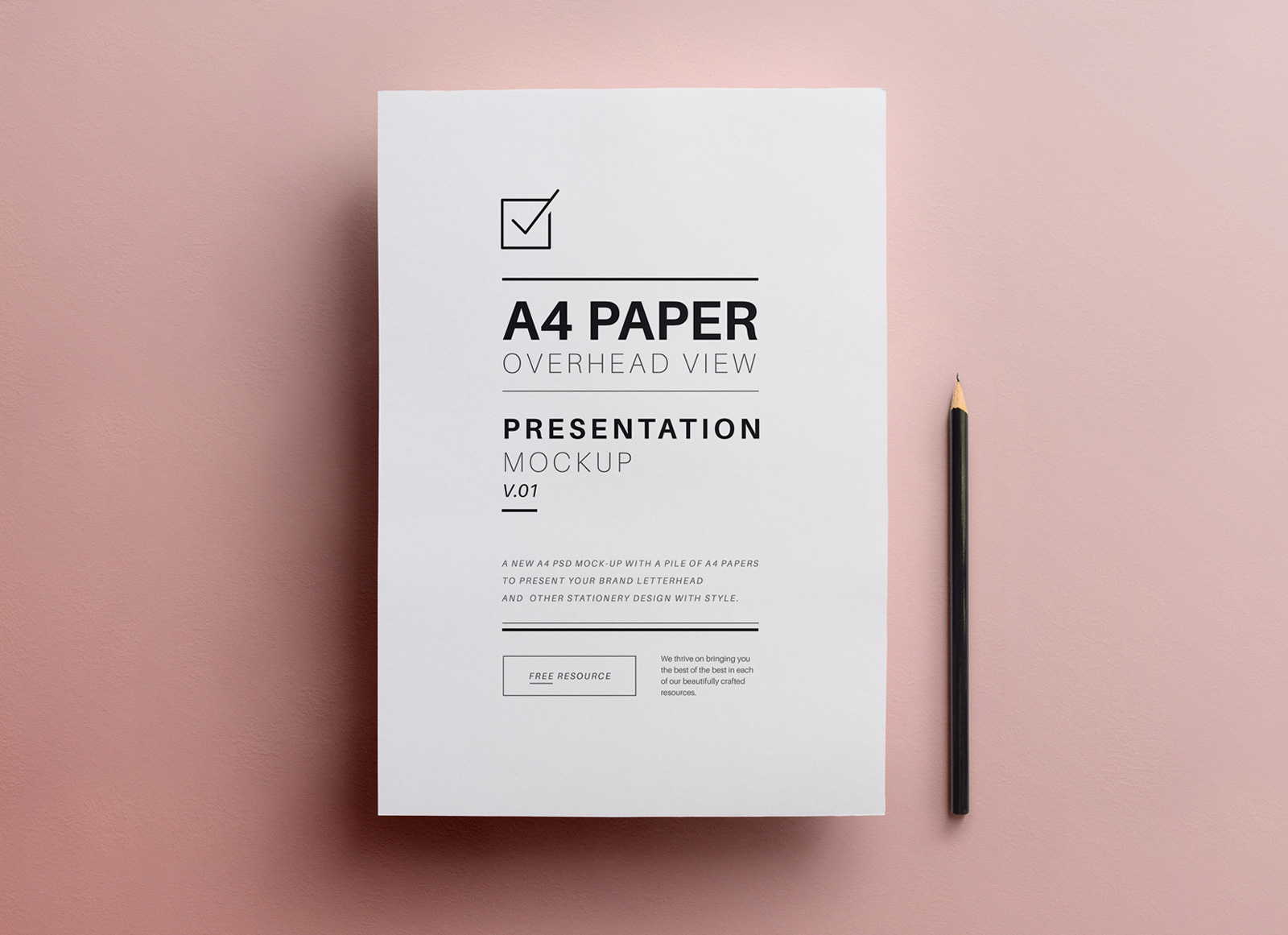 Download Free A4 Flyer Paper Mockup PSD - Good Mockups