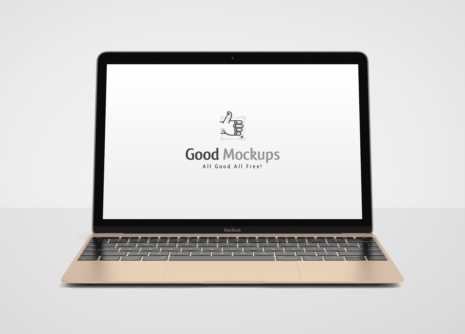 Download Free Apple MacBook Mockup PSD Gold - Good Mockups