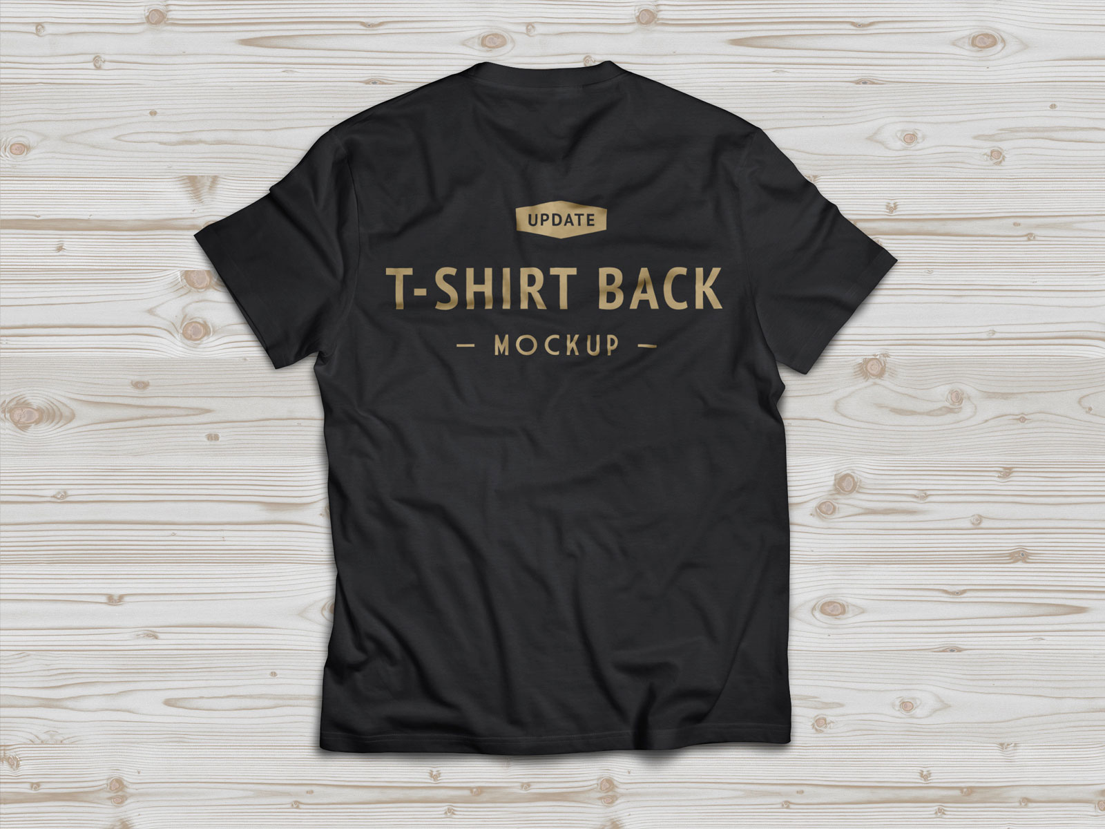 Free-Black-Half-Sleeves-T-shirt-Mockup-PSD-Backside