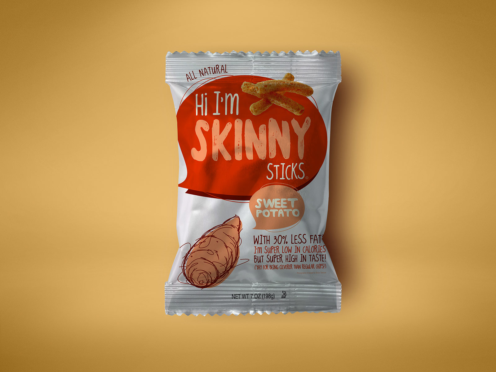 Free-Snack-Pack Aluminium-Pouch-Packaging Mockup-PSD