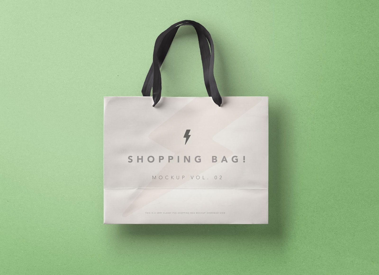 Free High Quality Paper Shopping Bag Mockup PSD
