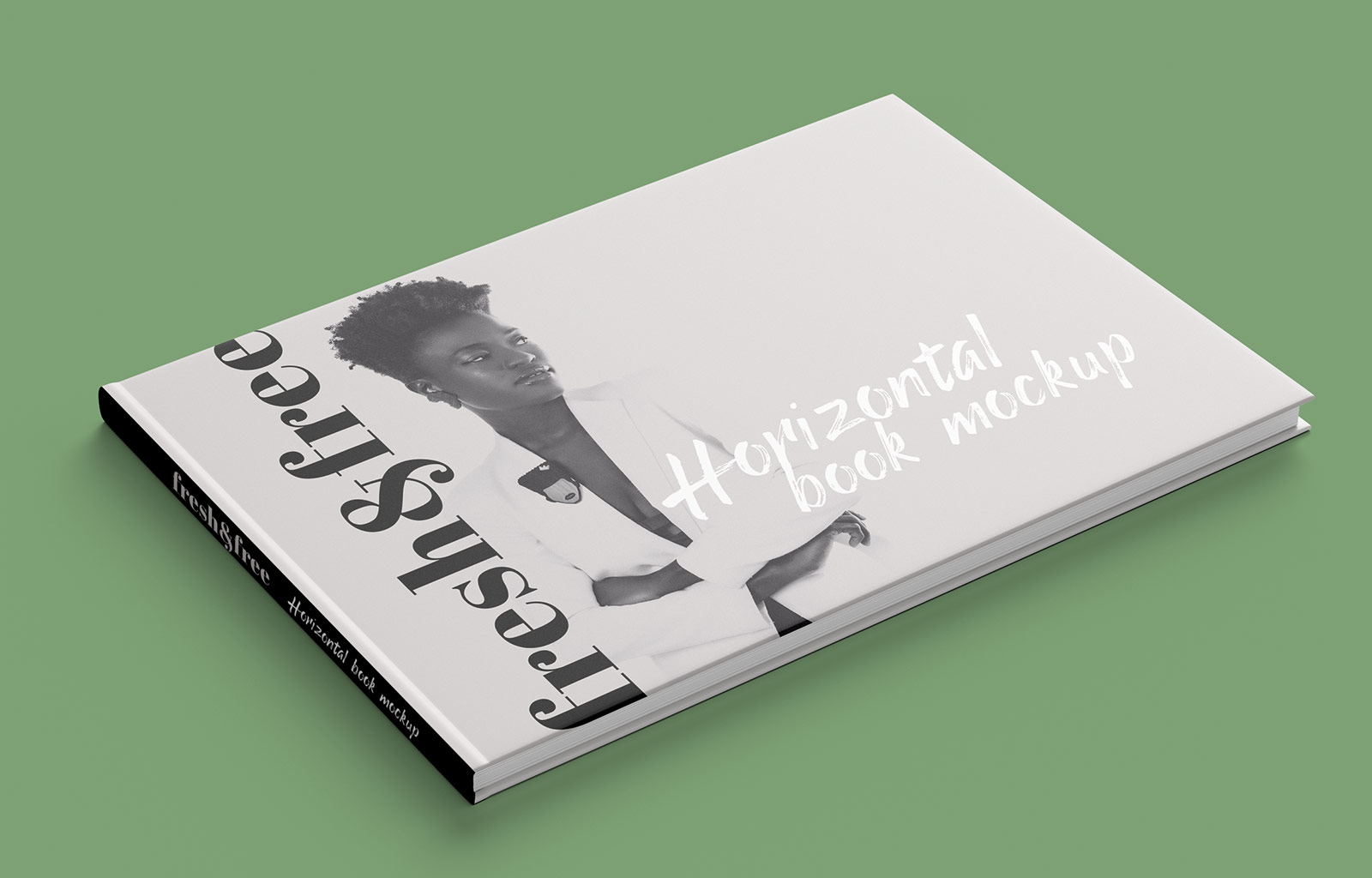 Free Horizontal A4 Size Book Mockup PSD (1)