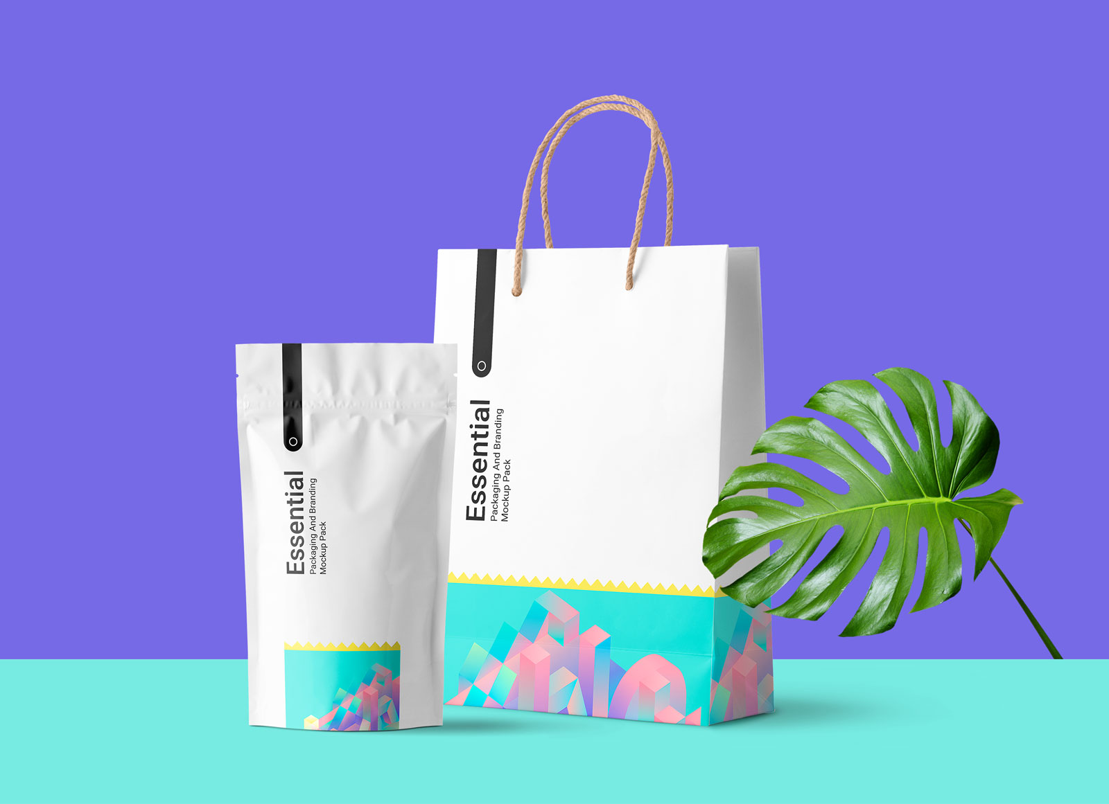 Free Paper Shopping Bag Plastic Coffee Pouch Pack Mockup Psd Good Mockups