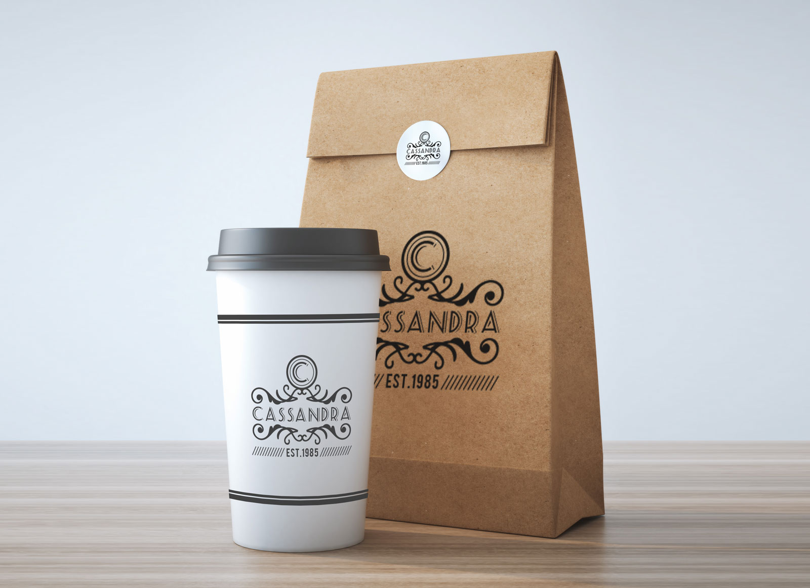 Free Take Away Coffee Cup & Burger Packaging Mockup PSD - Good Mockups