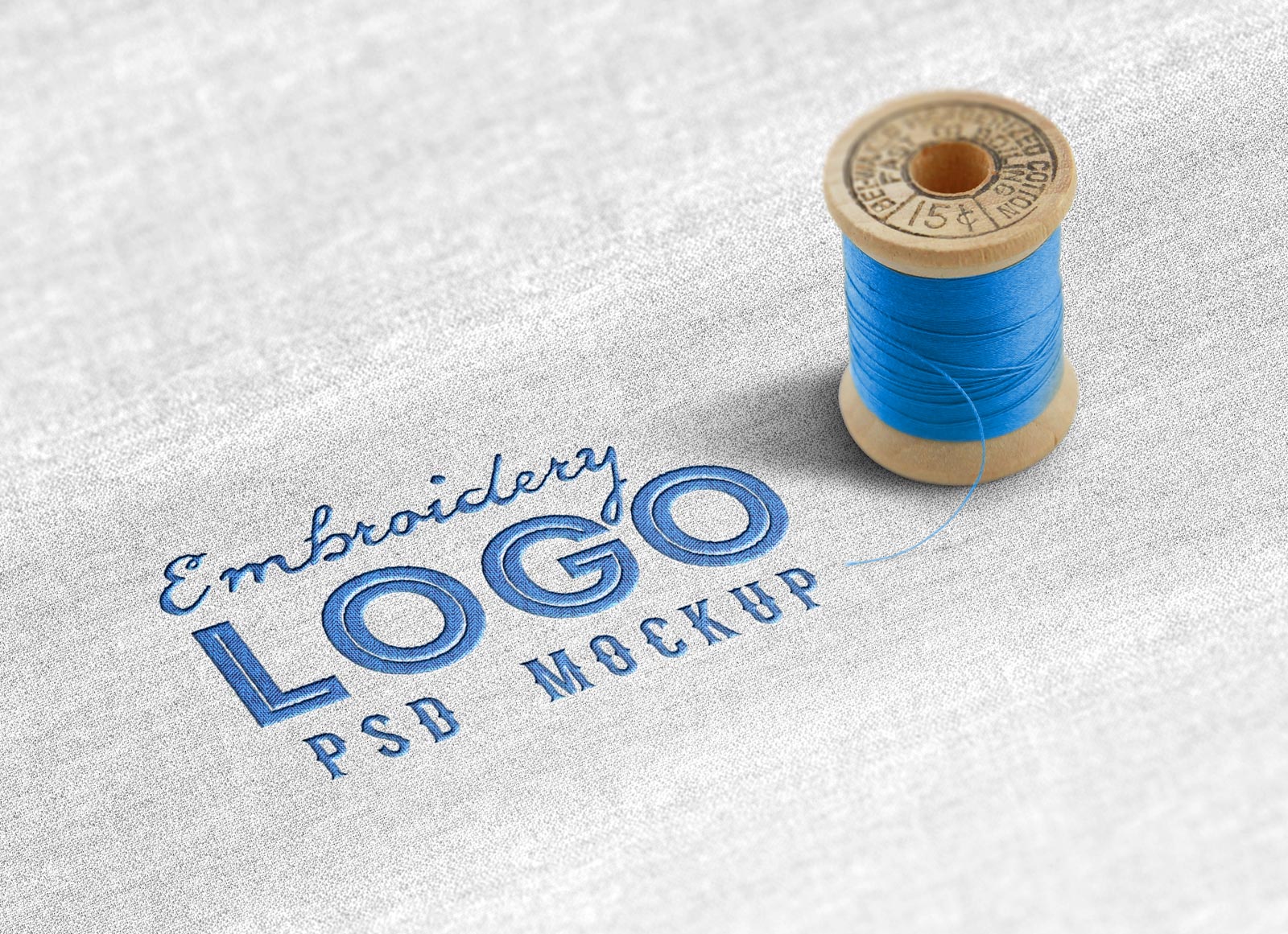 Free Cloth Fabric Embroidery Logo Mockup PSD - Good Mockups