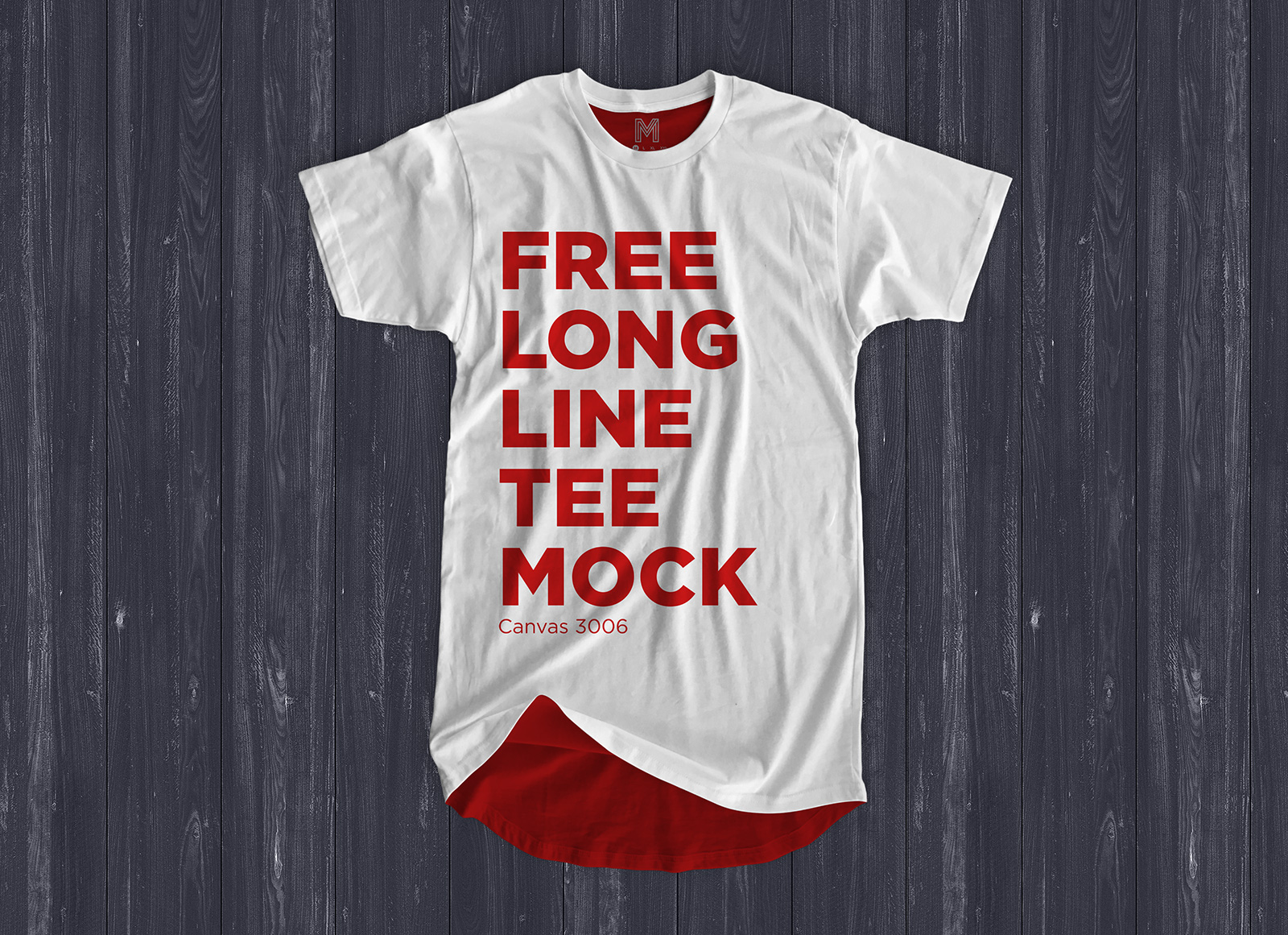 Free-Long-Line-T-Shirt-Mockup-PSD