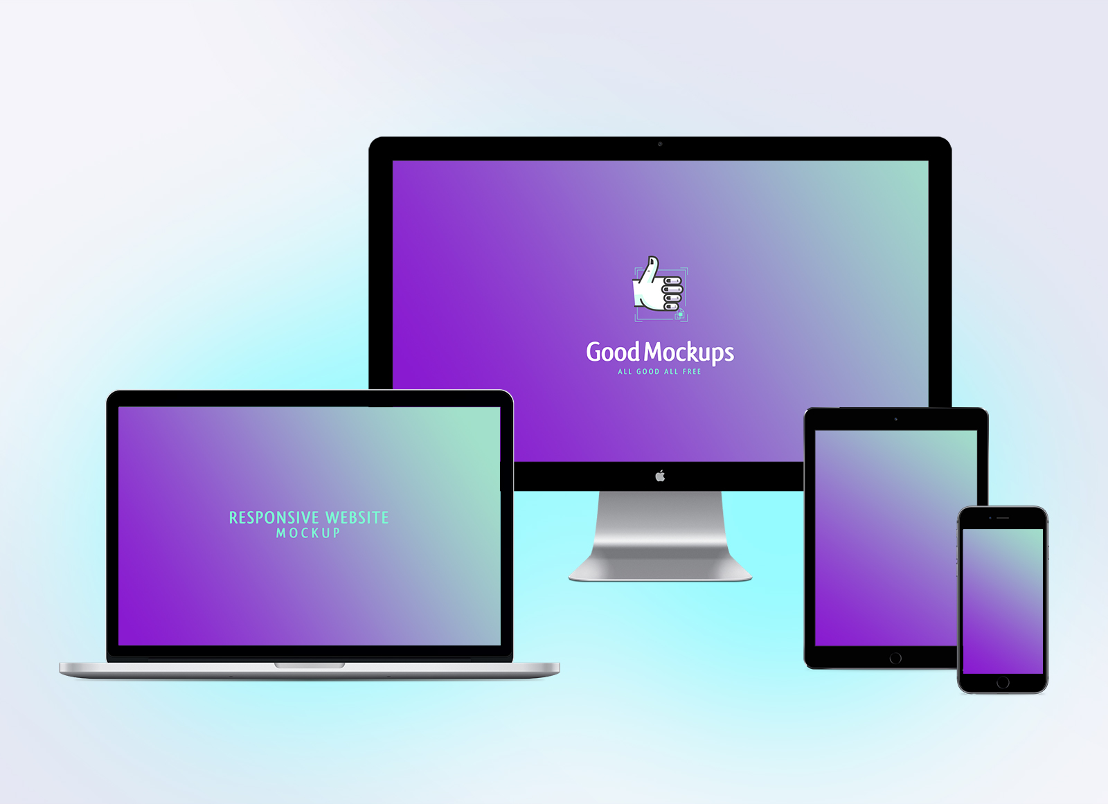 Download Free Responsive Website Design Apple Devices Mockup PSD ...