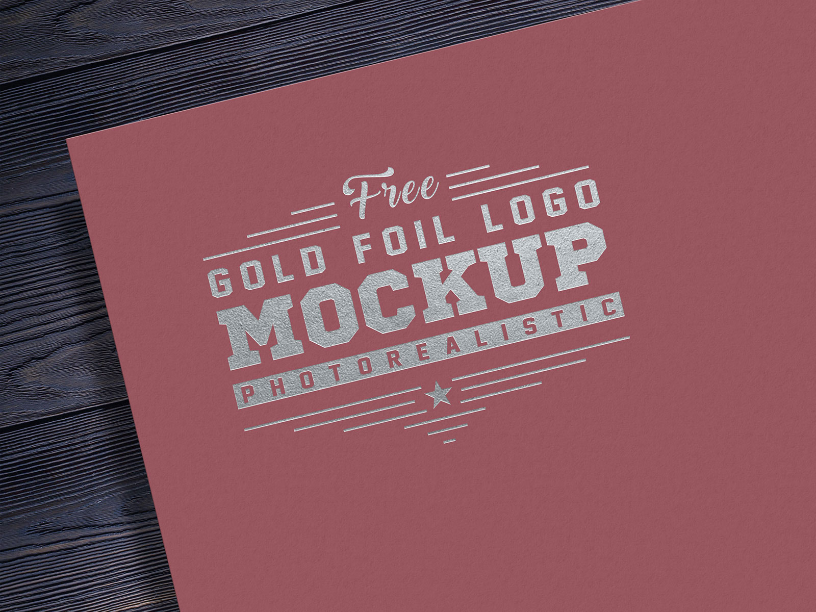 Gold foil logo mockup psd free download Idea