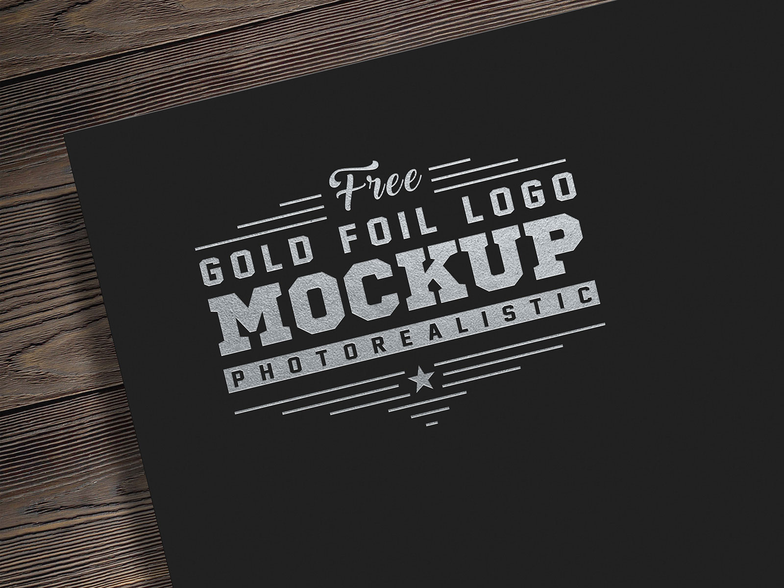 Download Free Photorealistic Gold & Silver Foil Logo Mockup PSD ...