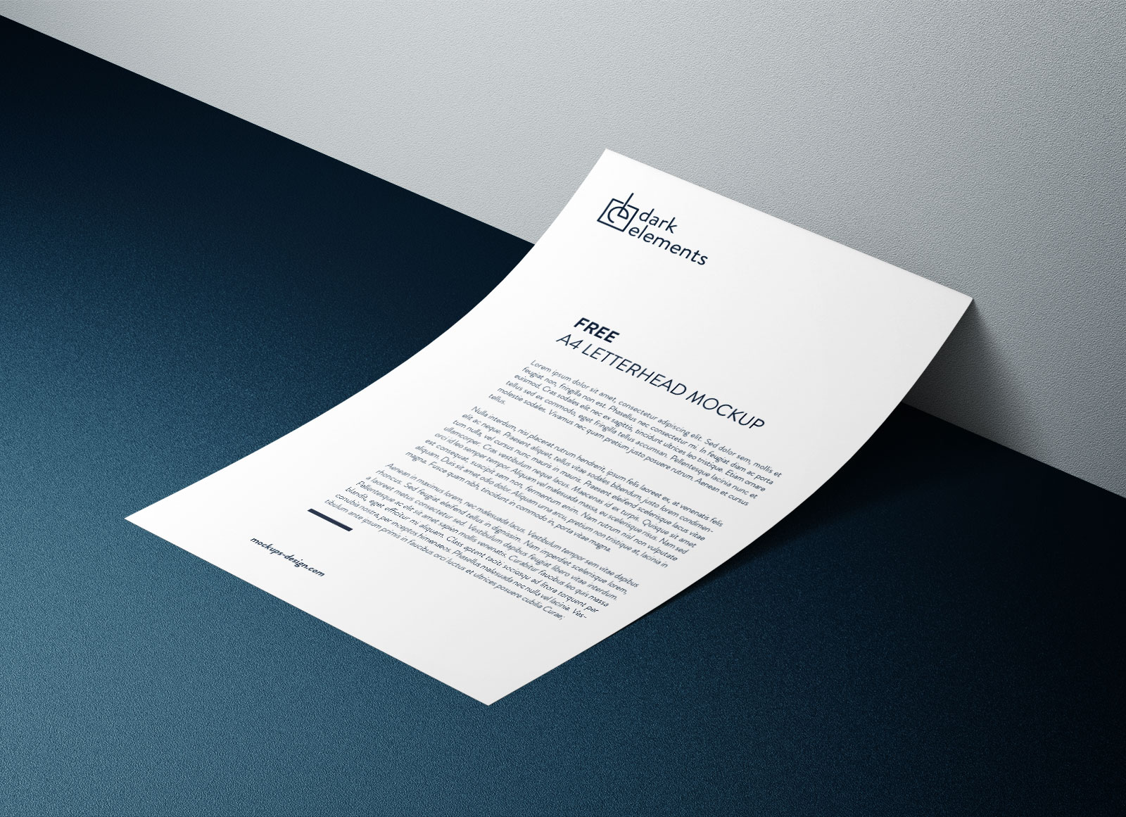 Free A4 Letterhead Paper Mockup Psd Good Mockups