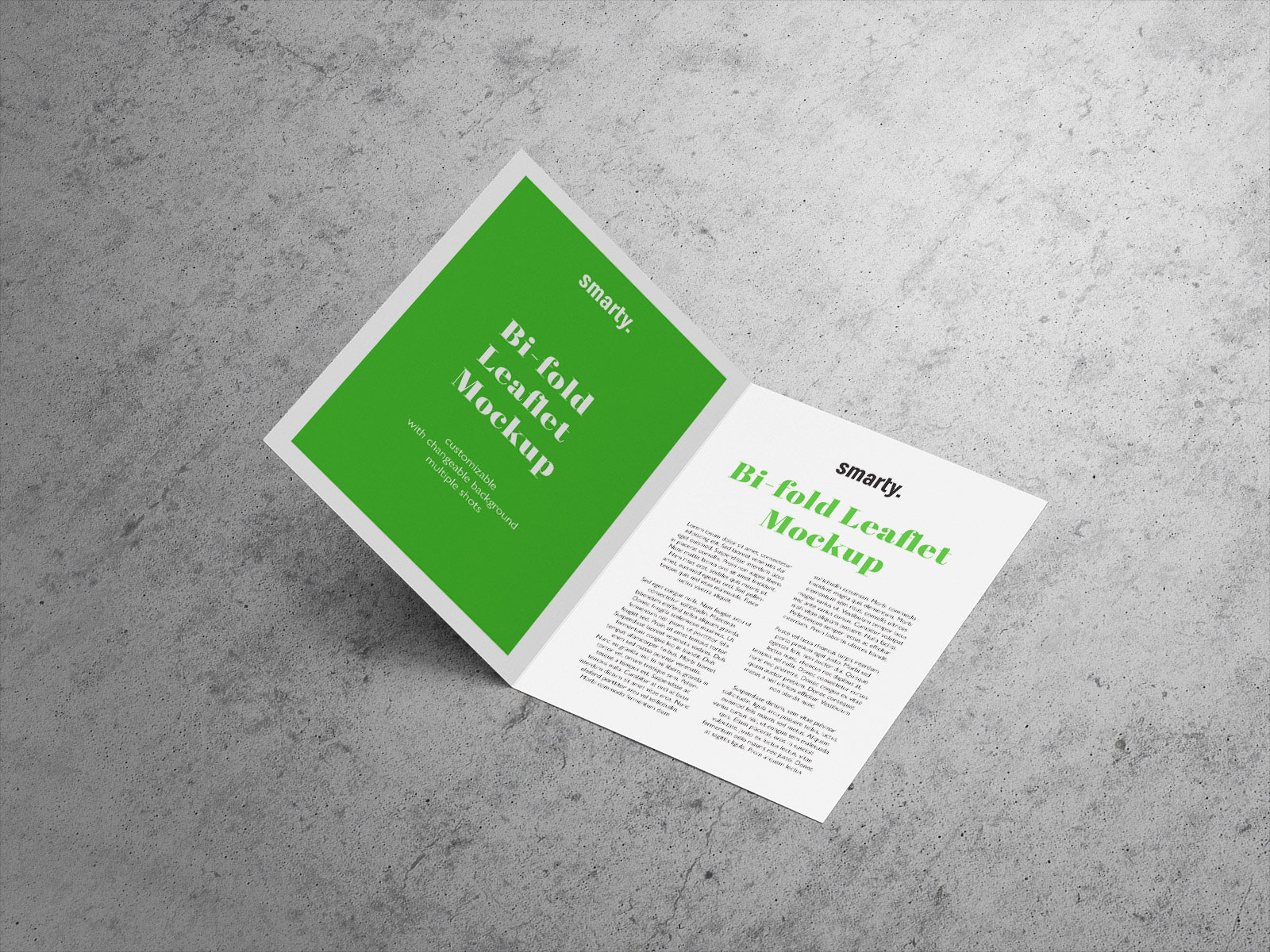 Download Free A5 Bi-Fold Brochure / Leaflet Mockup PSD - Good Mockups