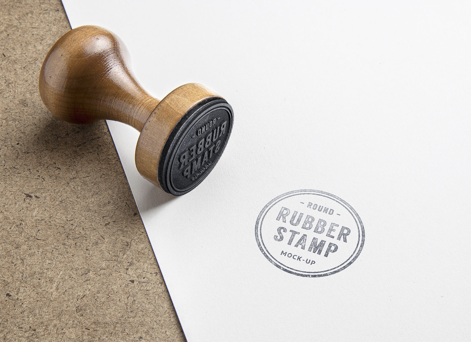 Free Round Shape Rubber Stamp Mockup Psd Good Mockups