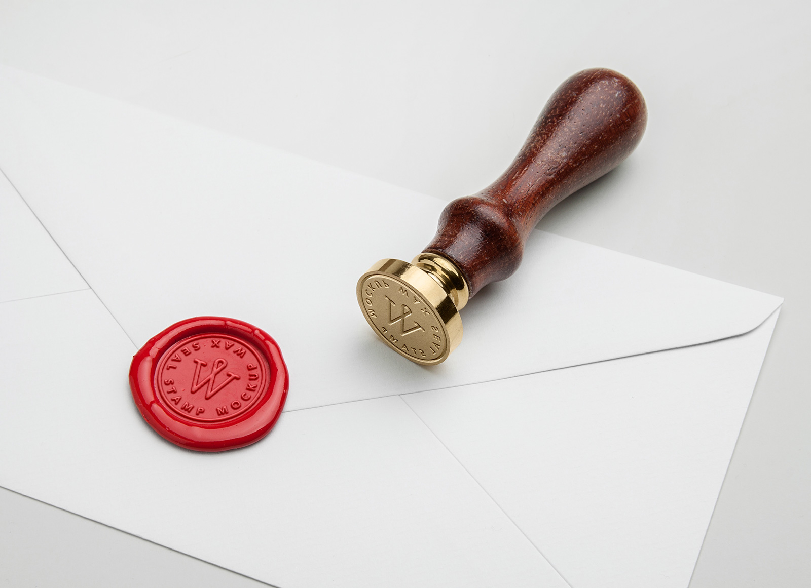 Free Wax Seal Stamp Logo Mockup Psd Good Mockups