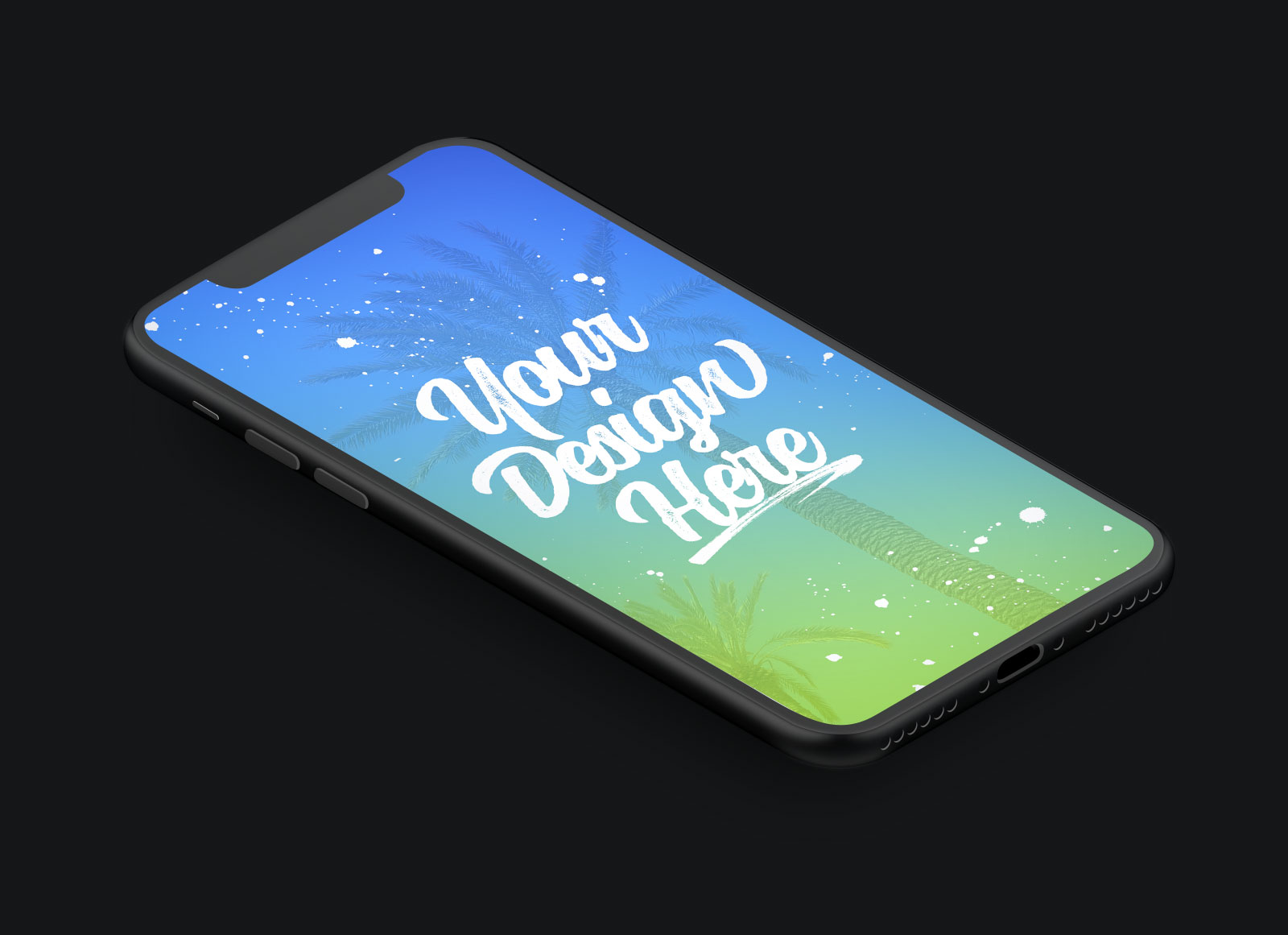 FREE-iPhone-X-Vector-Isometric-Matte-Clay-Mockup-2