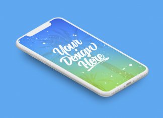 FREE-iPhone-X-Vector-Isometric-Matte-Clay-Mockup