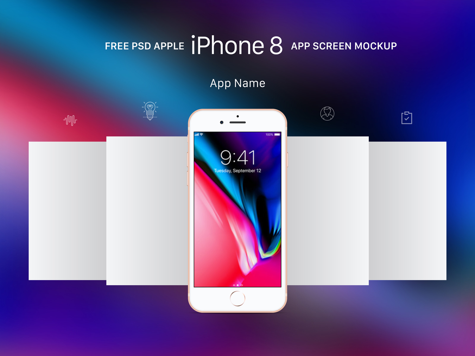 Free-Apple-Gold-iPhone-8-App-Screen-Mockup-PSD