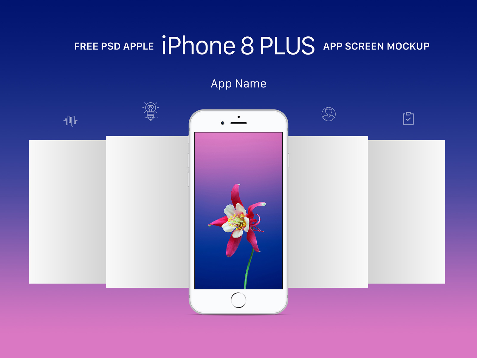 Free-Apple-iPhone-8-Plus-Gray-App-Screen-Mockup-PSD