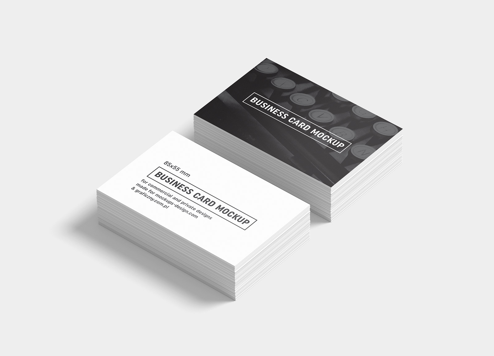 Free Black & White Business Card Mockup PSD Templates - Good Mockups Throughout Black And White Business Cards Templates Free