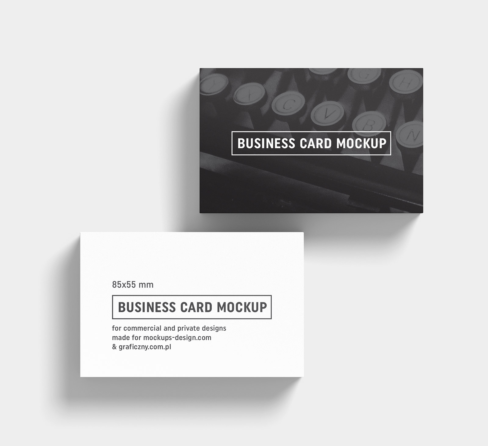 Free Black & White Business Card Mockup PSD Templates - Good Mockups Throughout Black And White Business Cards Templates Free