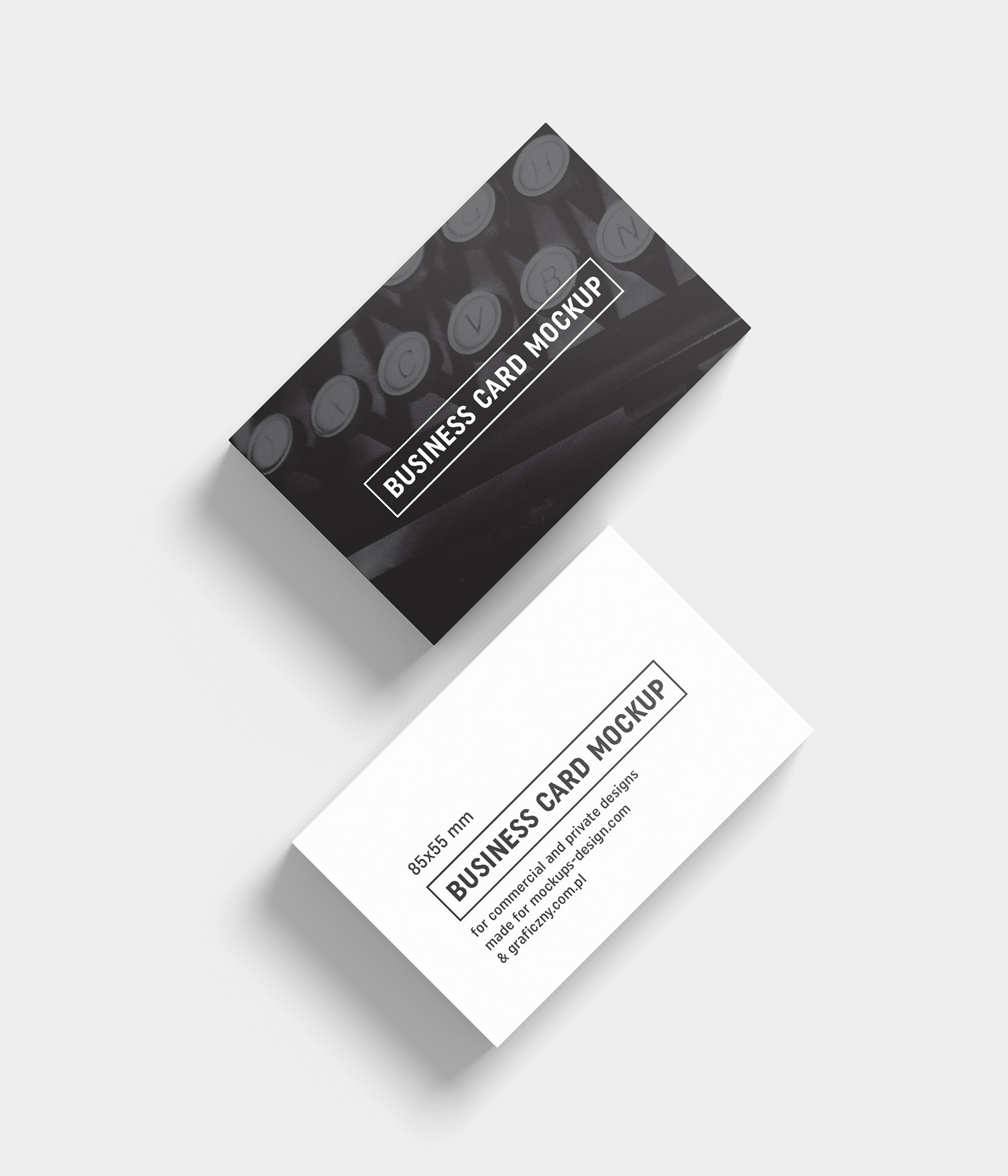 Free Black & White Business Card Mockup PSD Templates - Good Mockups Inside Black And White Business Cards Templates Free