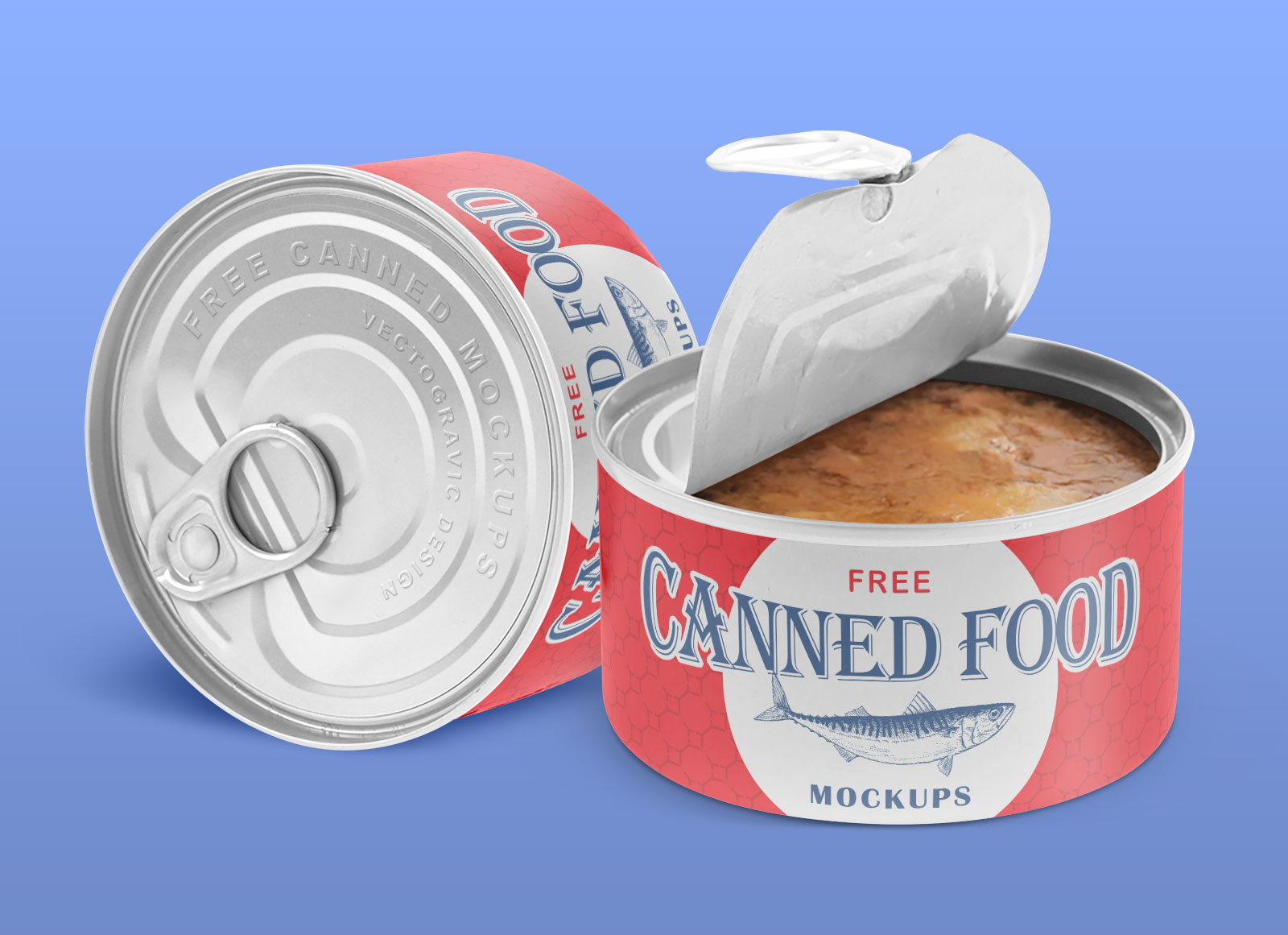 Free Canned Food Tin Container Packaging Mockup PSD - Good Mockups