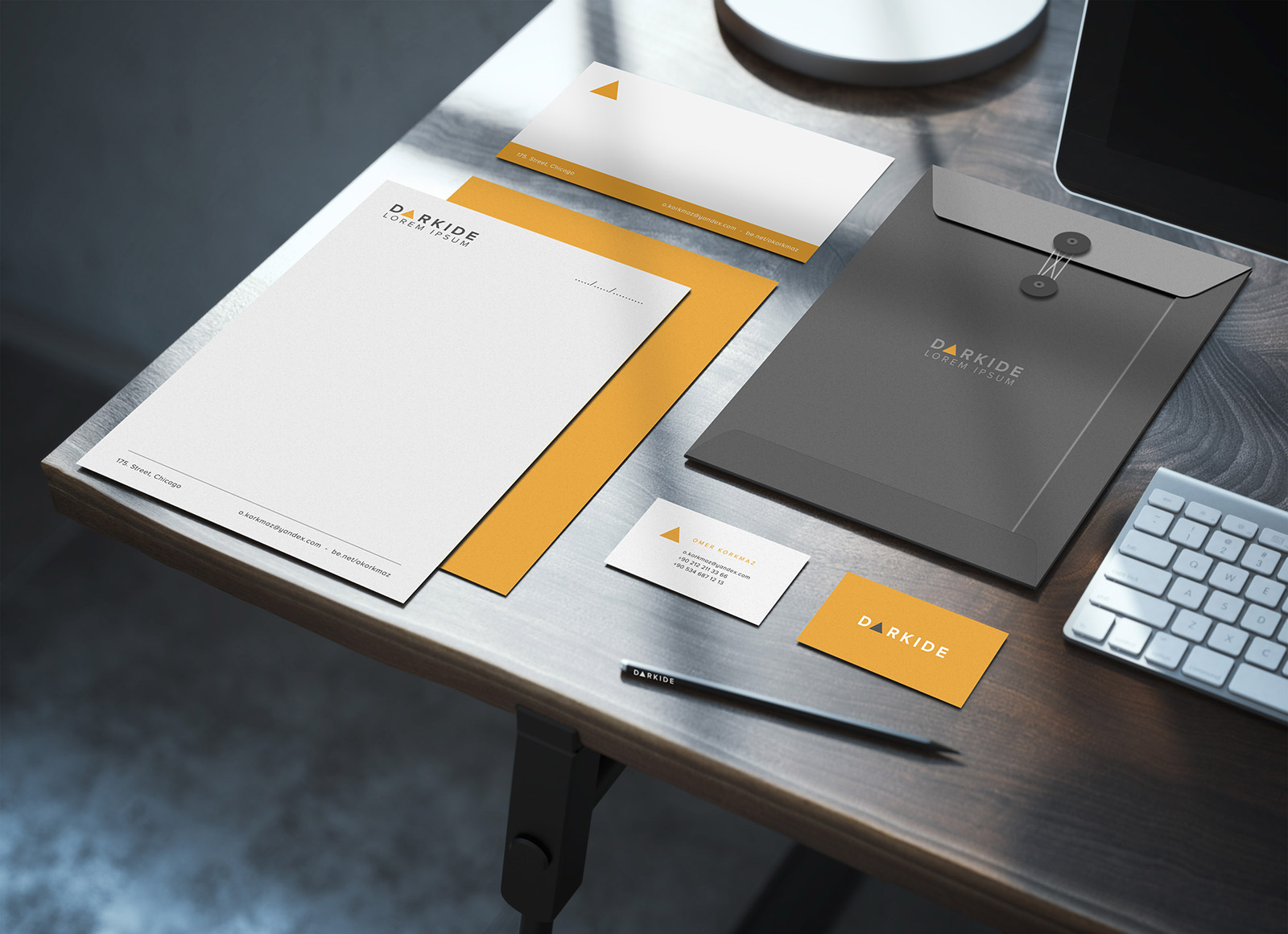 Download Free Corporate Identity Stationery Mockup PSD - Good Mockups