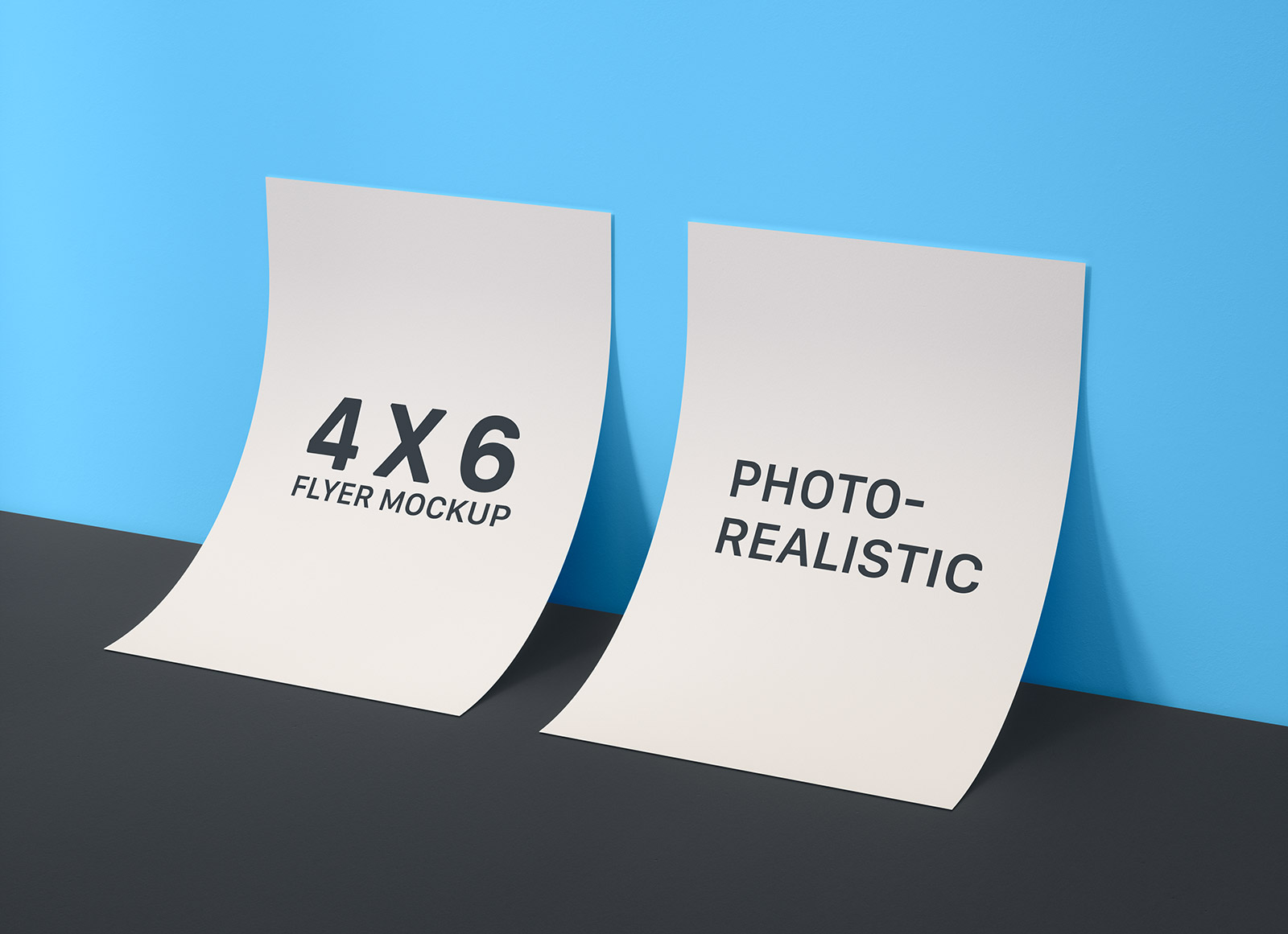 Free-Front-&-Back-Flyer-Mockup-PSD