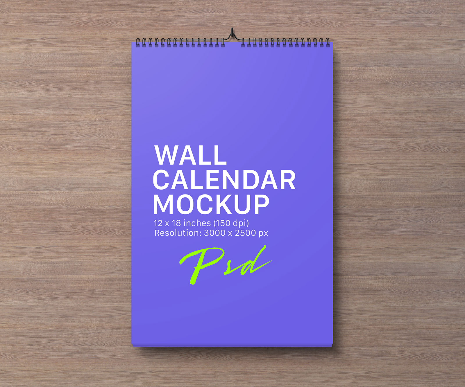 Download Free Portrait & Landscape Wall Calendar Mockup PSD Files - Good Mockups