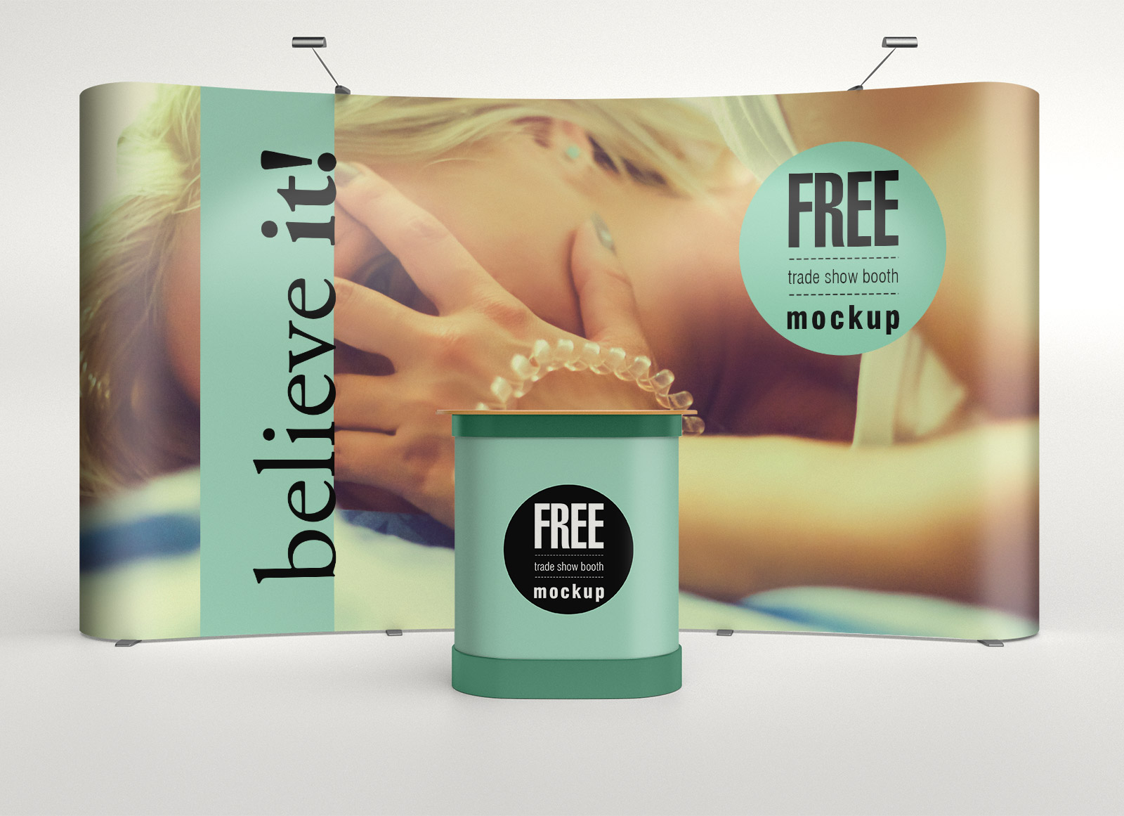 Download Free Premium Pop-up Trade Show Booth Mockup PSD - Good Mockups